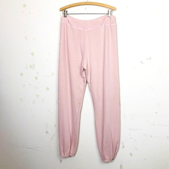 SUNDRY pink with stars & hearts jogger pants - Picture 4 of 11